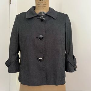 Studio 1940 Women’s 3/4 Sleeve Three Button Blazer Size Petite Medium
